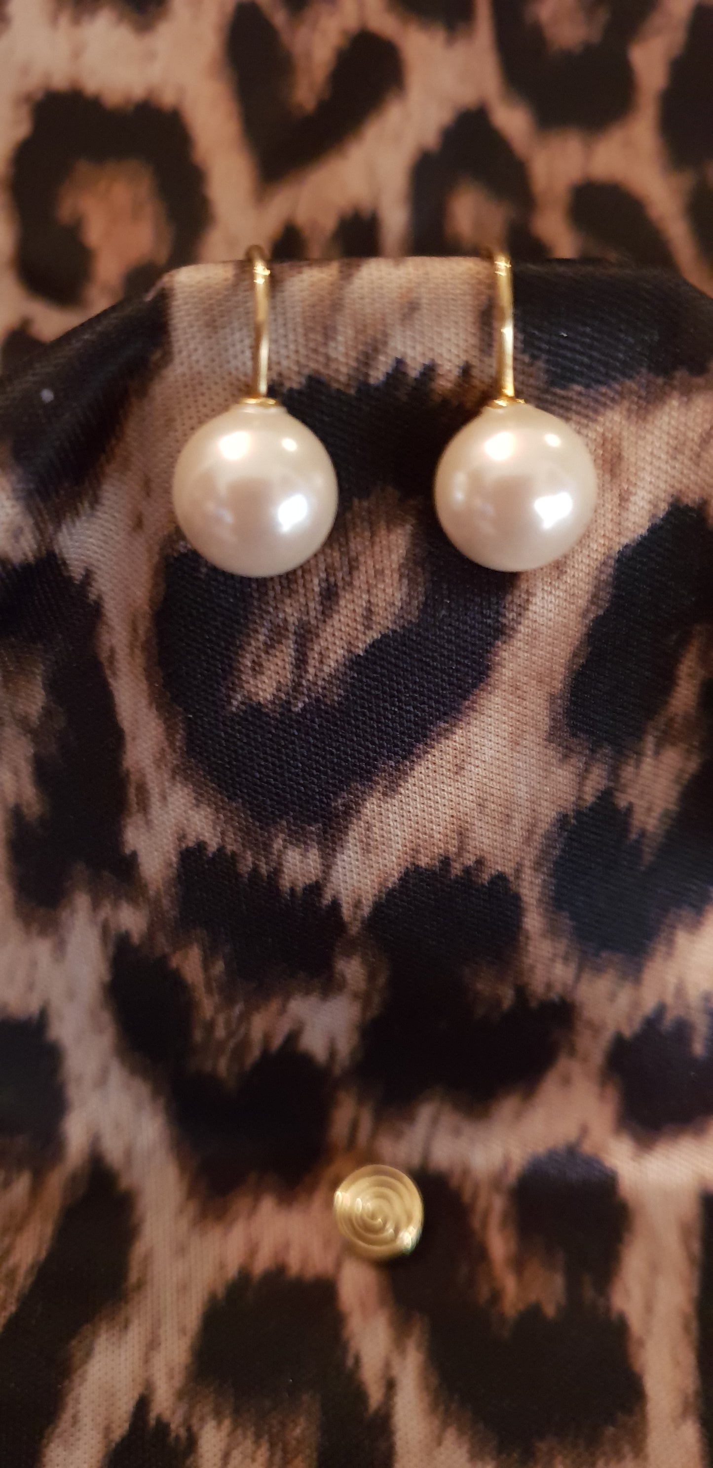 Ohrringe South China Pearls weiß 985er Sterling Silber