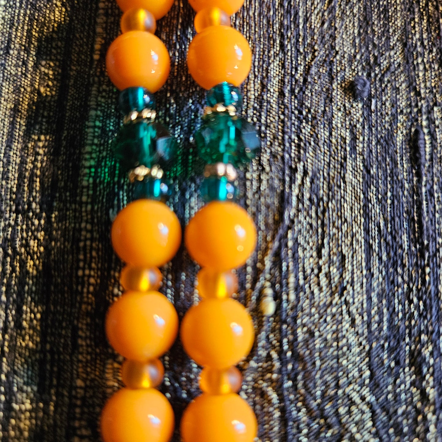 Halskette mit Rose orange