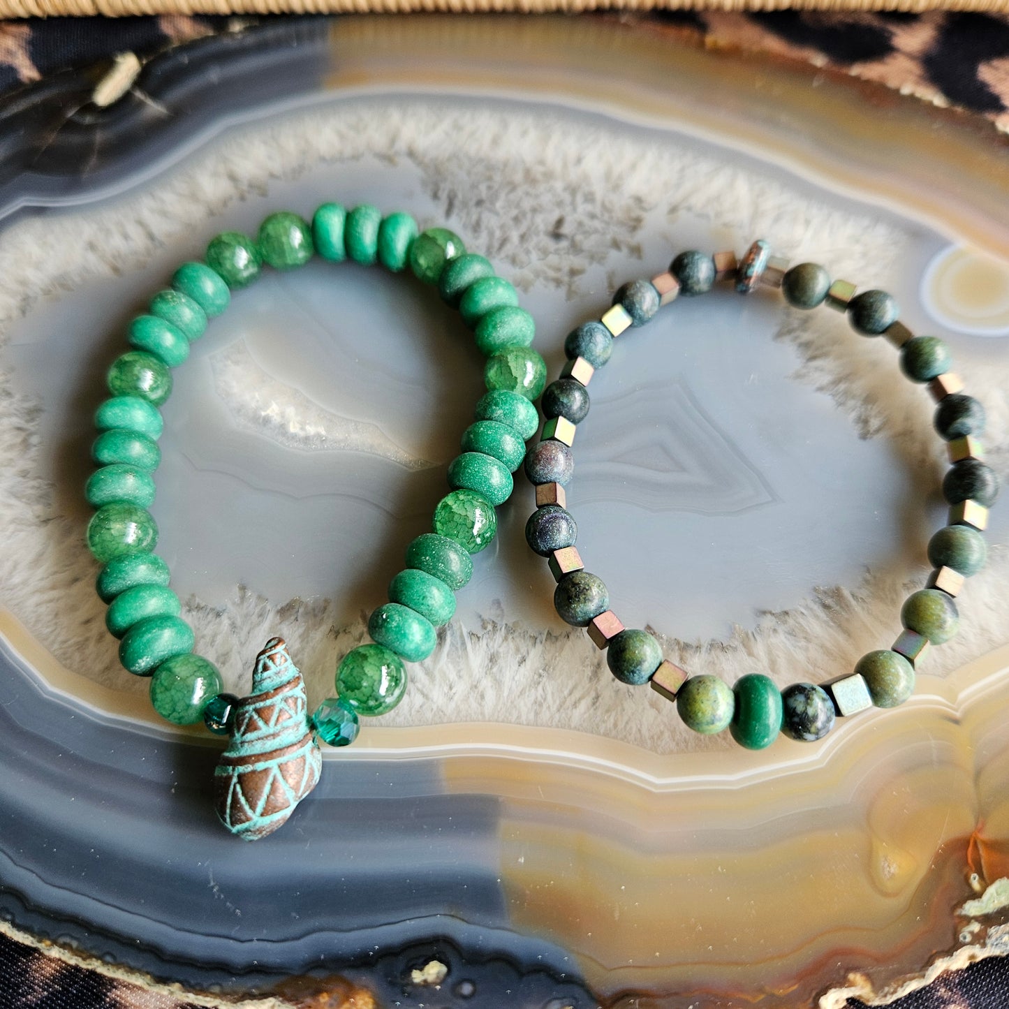 Armbänder Türkis Steinperlen