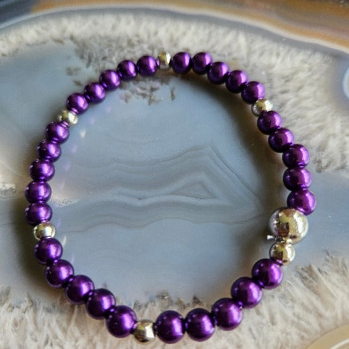 Armbänder lila mit Quaste