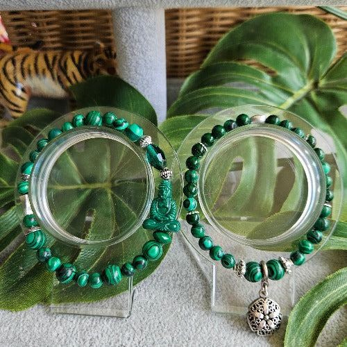 Armbänder Naturperlen grün