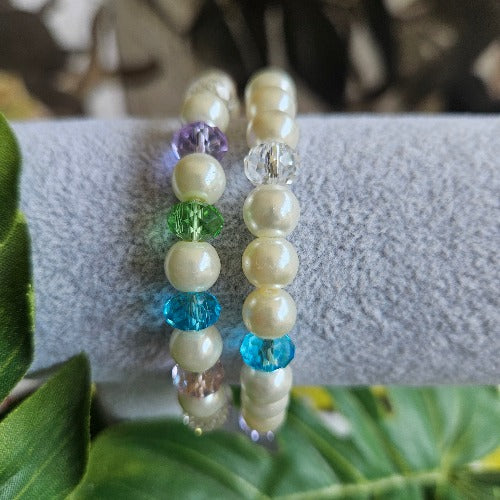 Armbänder Perlen Bunt