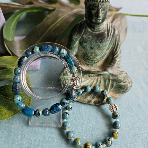 Armbänder Steinperlen Blau