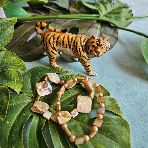 Armbänder Naturperlen beige