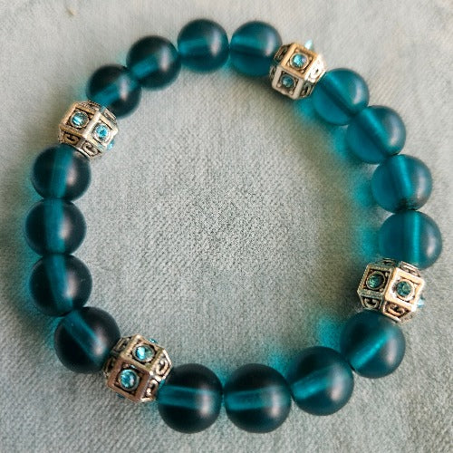 Armbänder Vintage Perlen Türkis Blau
