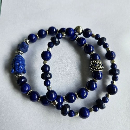 Armbänder Lapislazuli Perlen blau