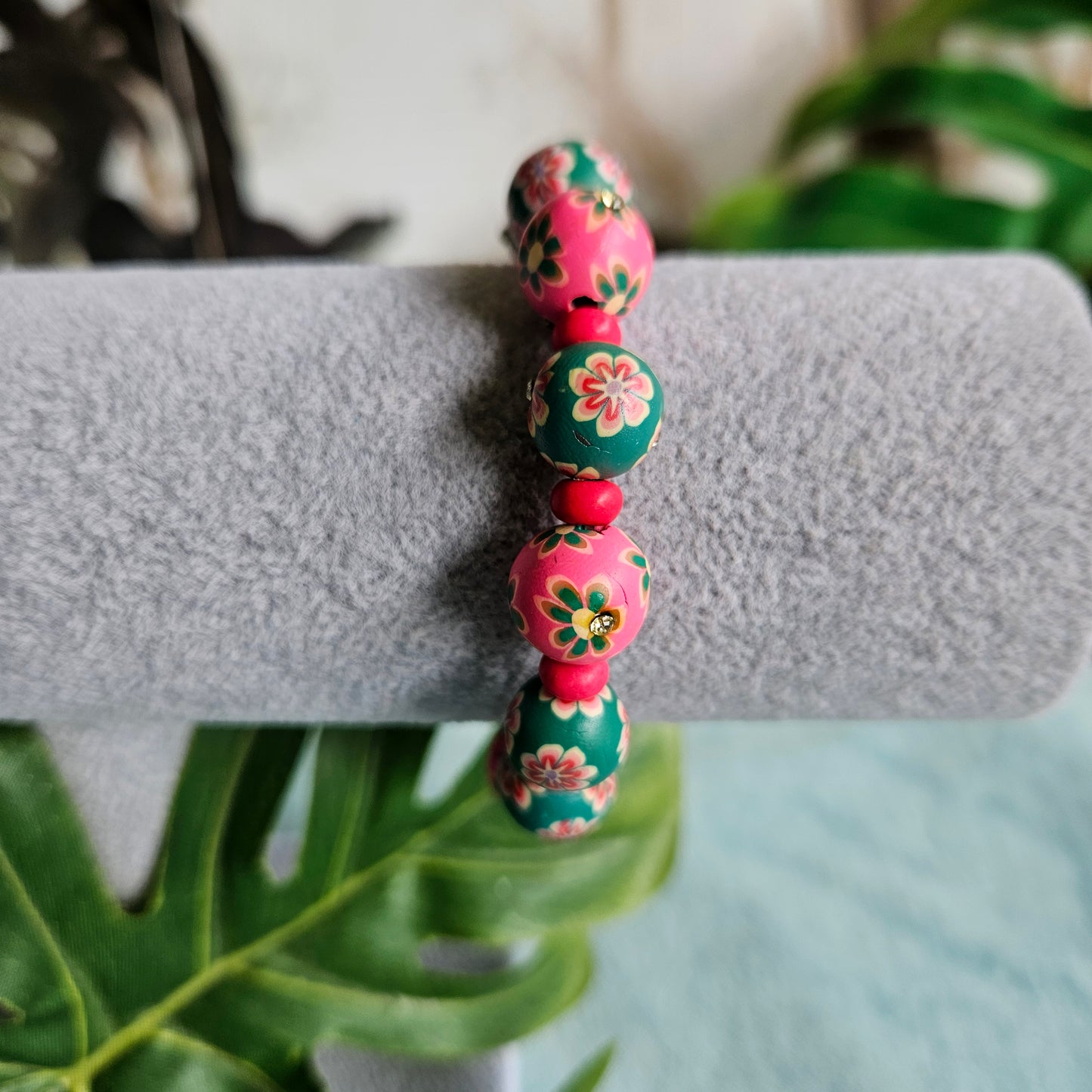 Armband bunte Perlen