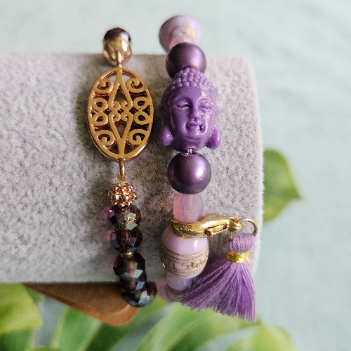 Armband lila 2er-Set
