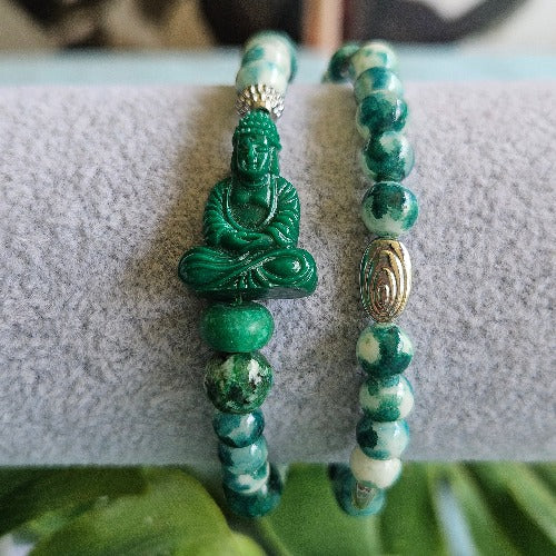 Armbänder Steinperlen grün