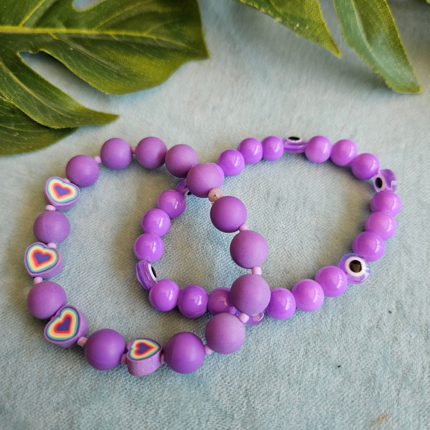 Armbänder 2er-Set Lila