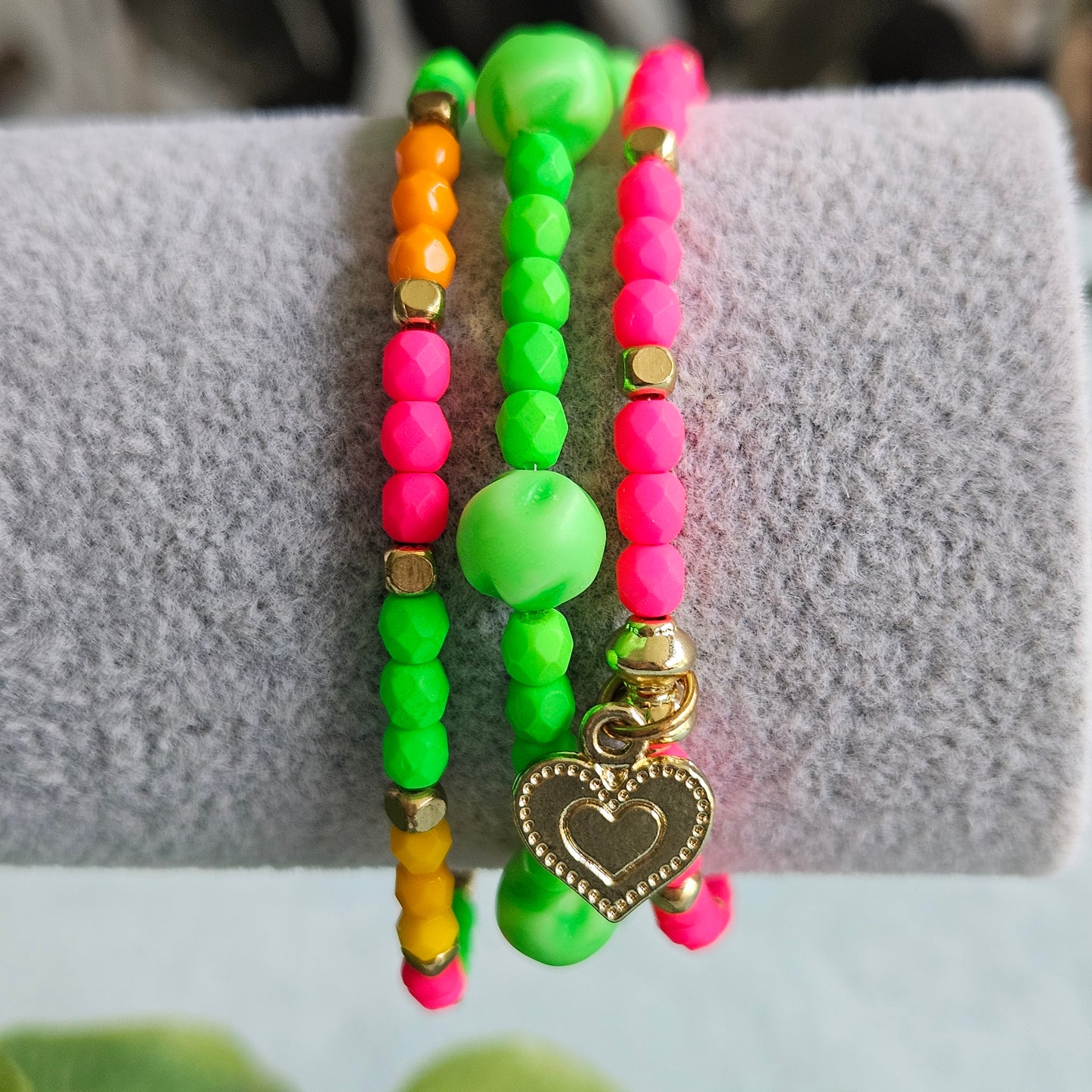 Armbänder Perlen bunt 3er-Set