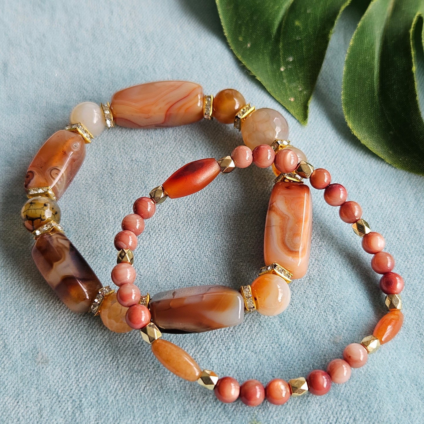 Armbänder Naturperlen beige