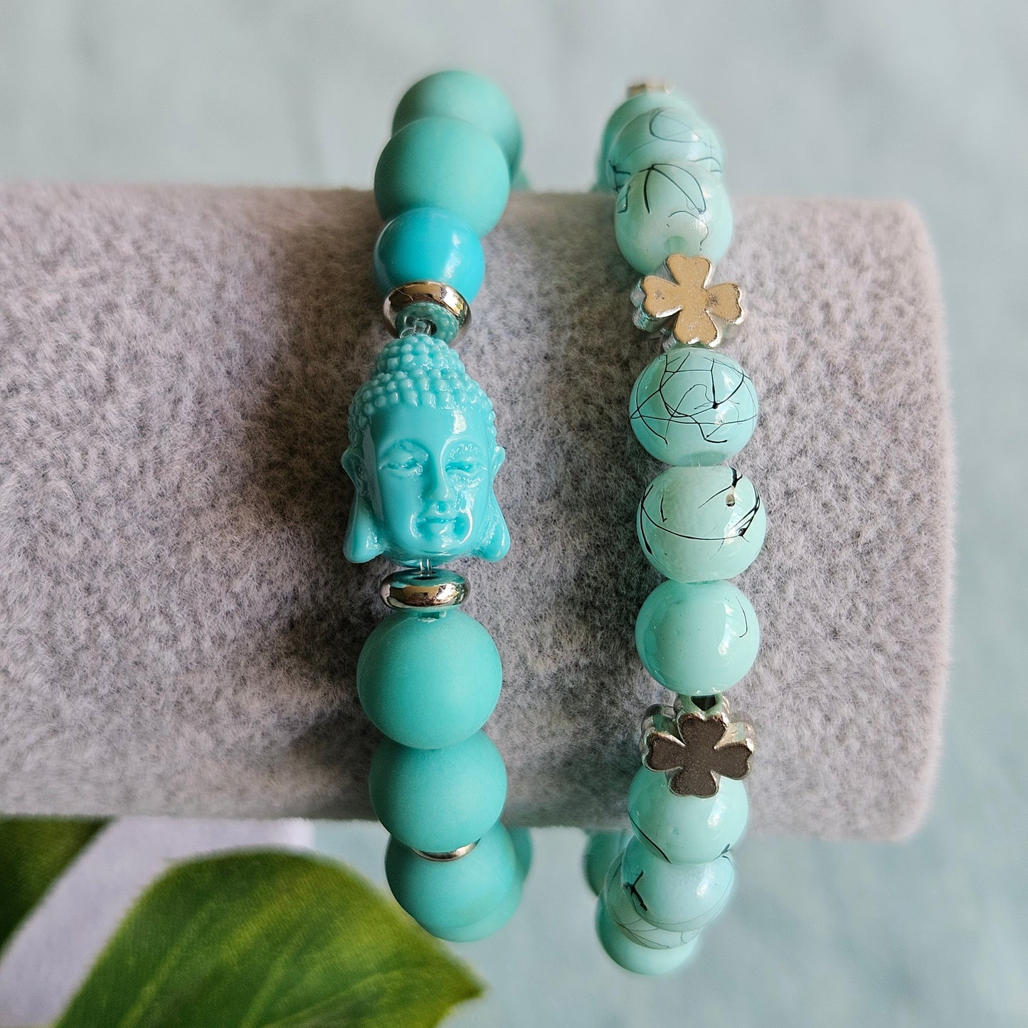 Armbänder Steinperlen türkis