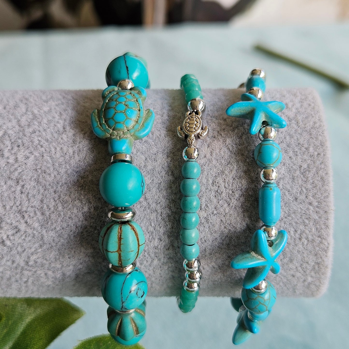 Armbänder Natursteine Türkis