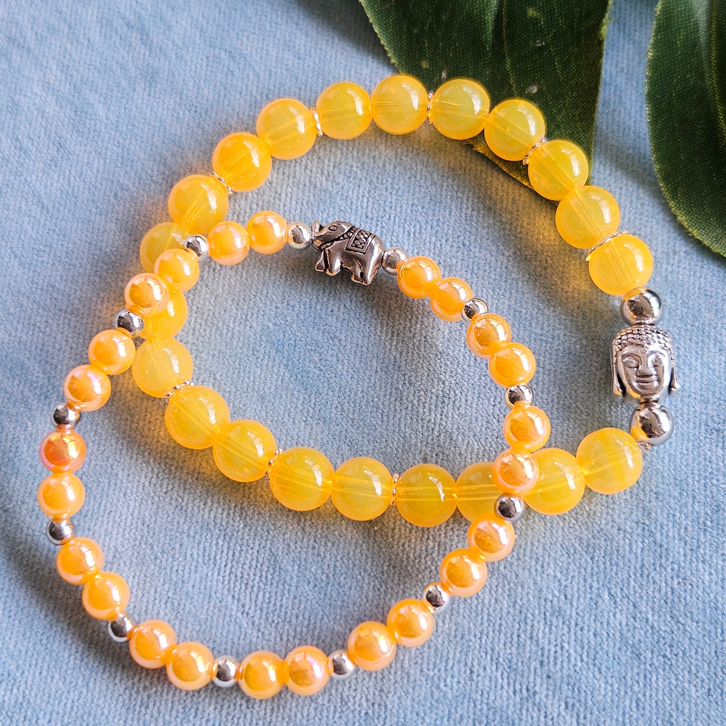 Armbänder Glas und Motiv Perlen
