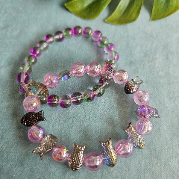 Armbänder mit Fischen 2er-Set