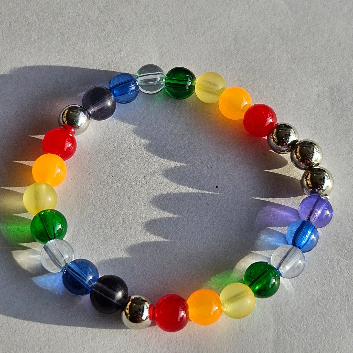 4 Bunte Perlenarmbänder Bohemian Style