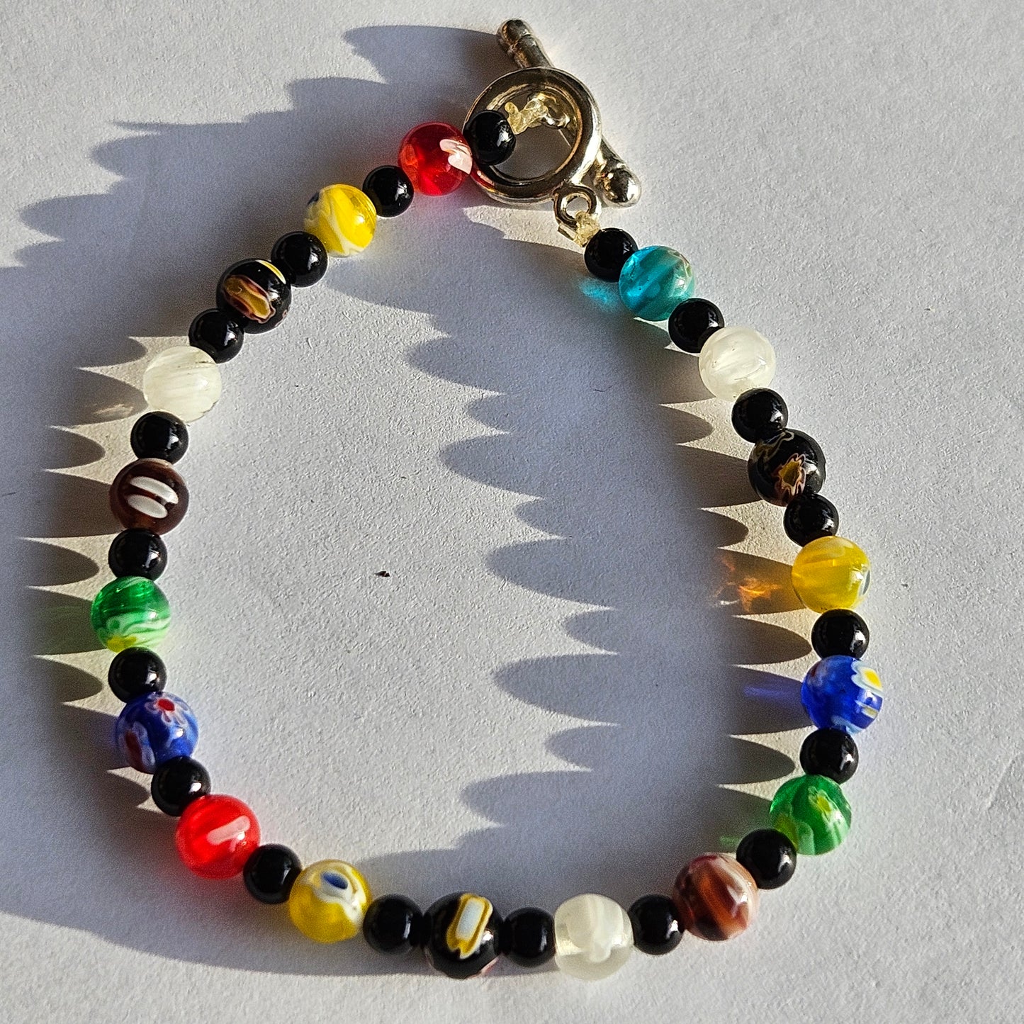 4 Bunte Perlenarmbänder Bohemian Style