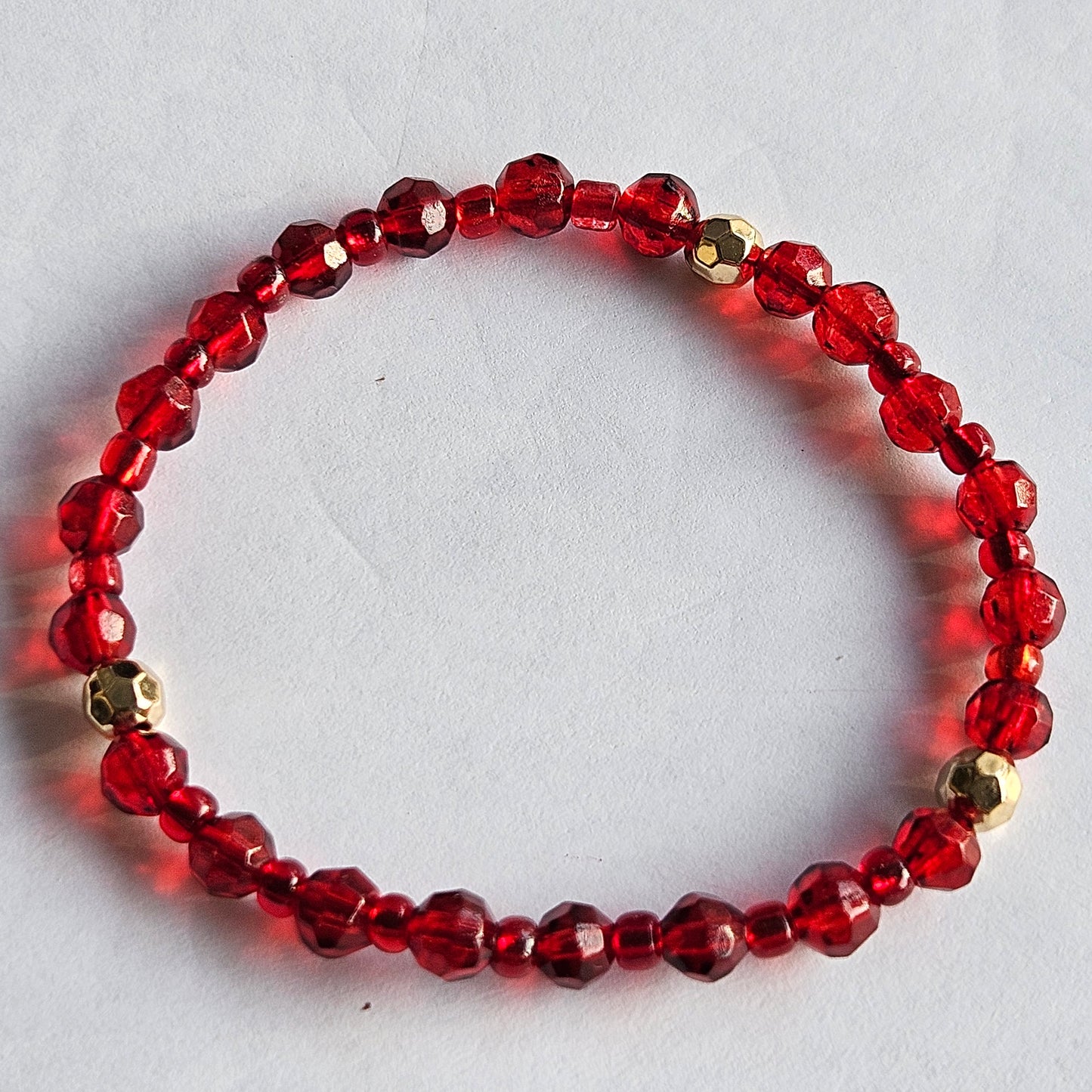 Glasperen Armbänder 2 Stück mit Schmuckperlen Glas