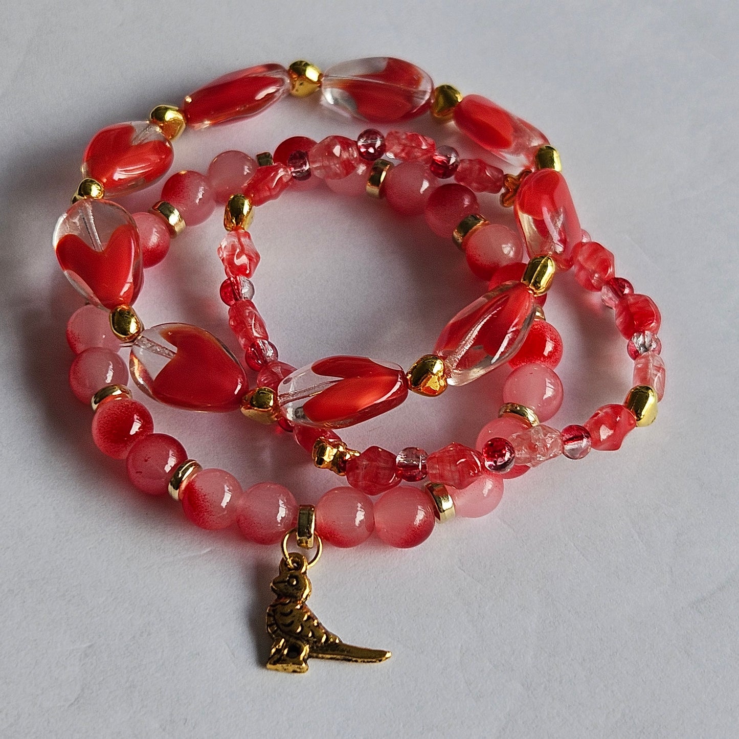 Glasperlen Armbänder 3 er Set schönes Glas
