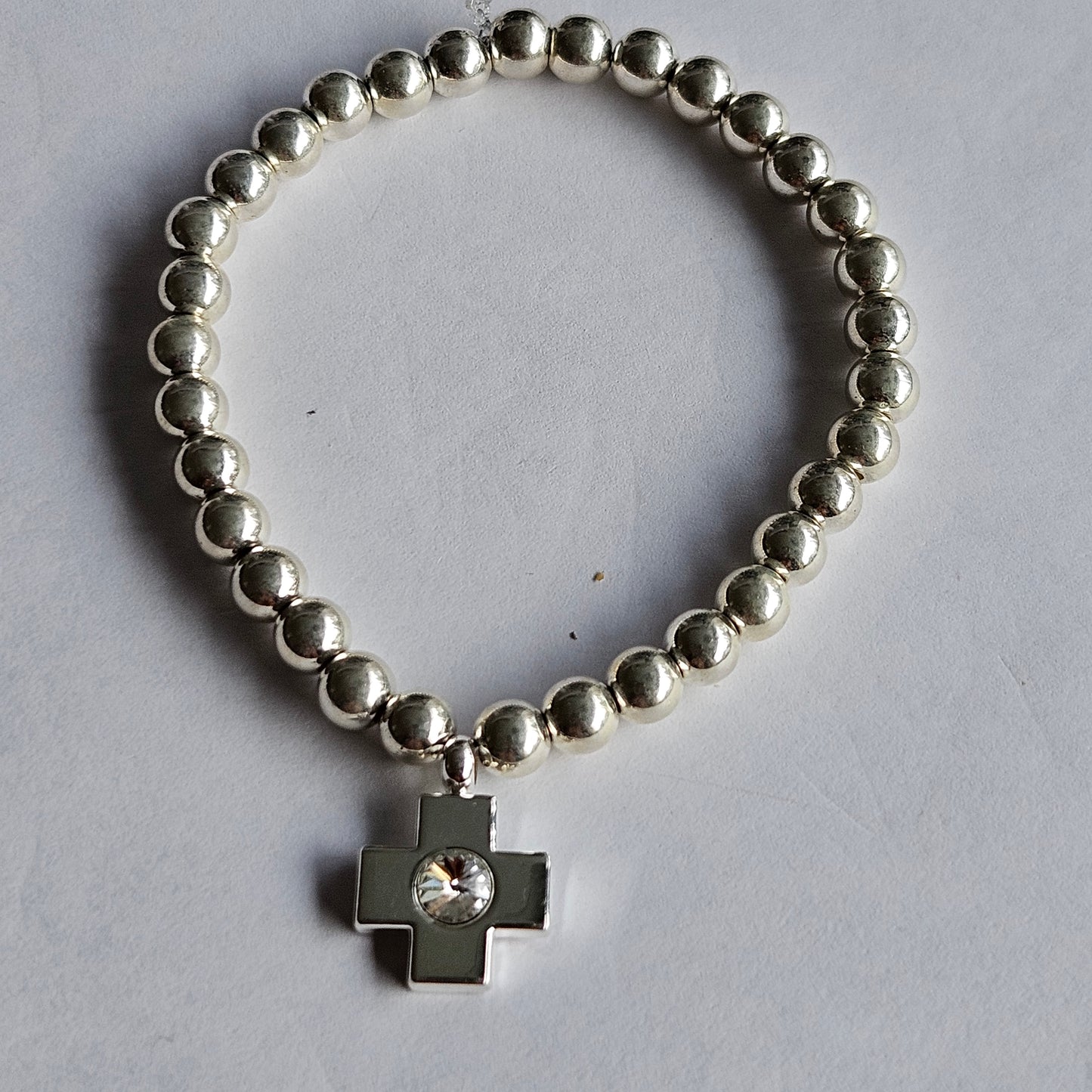 Perlenarmbänder 3 er Set in Blau mit Silber Armband