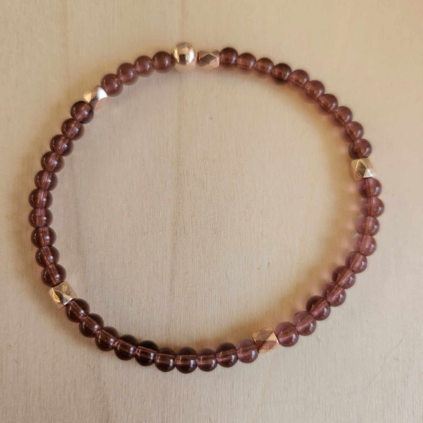 Armbänder Glasperlen Lila 3 er Set