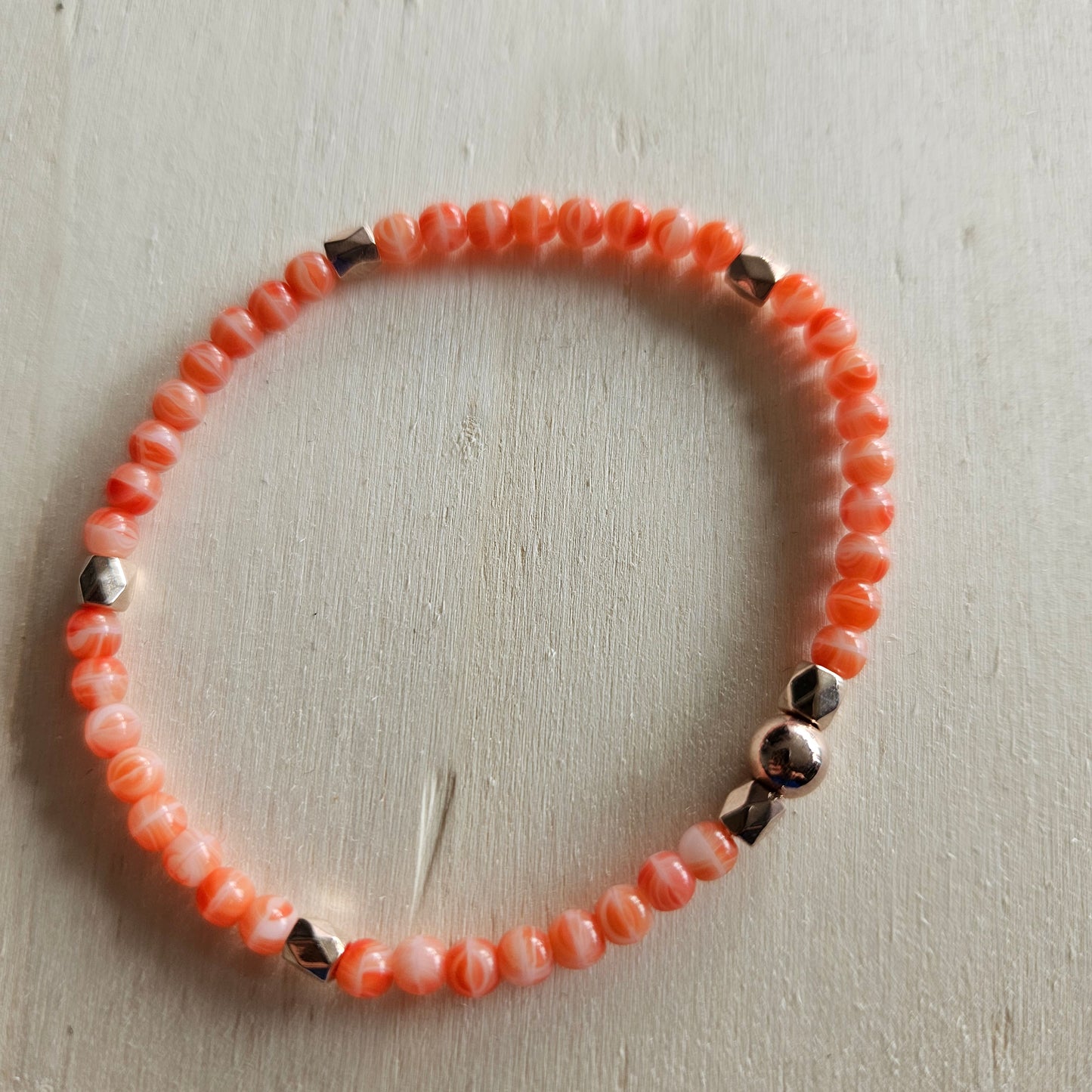 Armbänder mit Bunten Perlen Glas/Stein