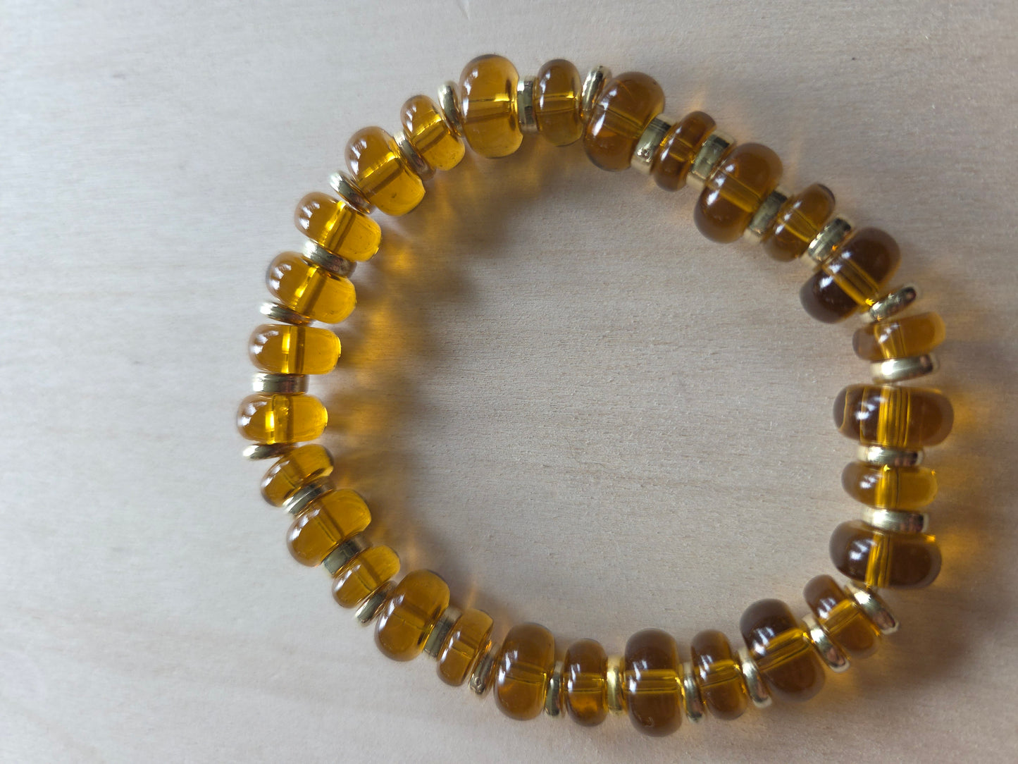 Armbänder 3 er Set schönes braunes Glas