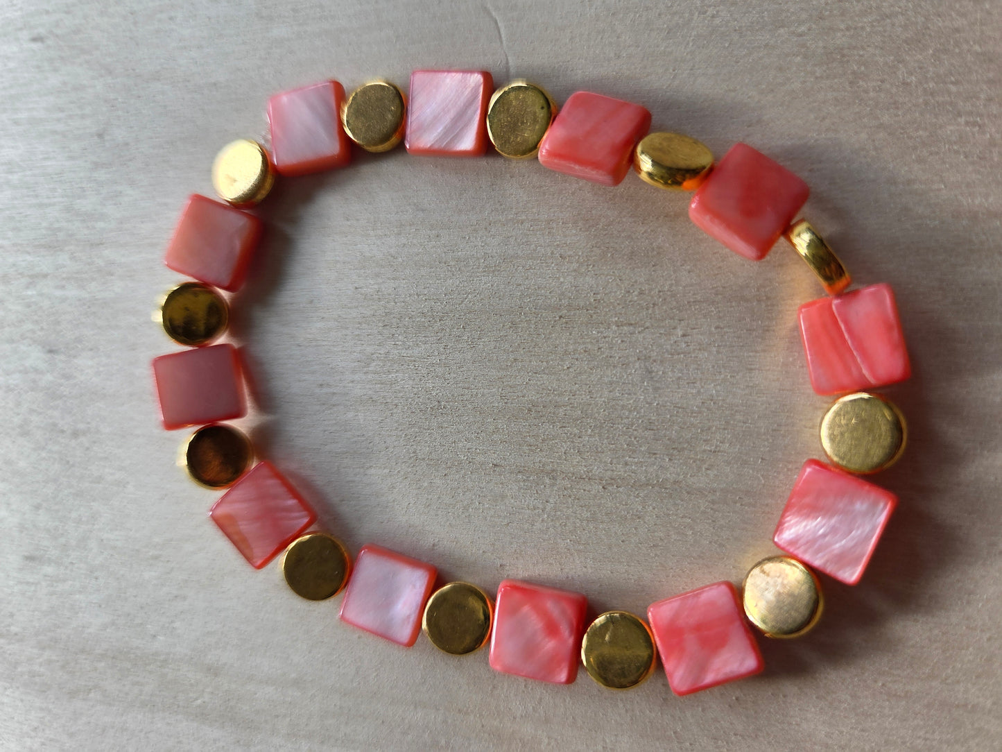 Armbänder Rose 3 er Set mit Herzen