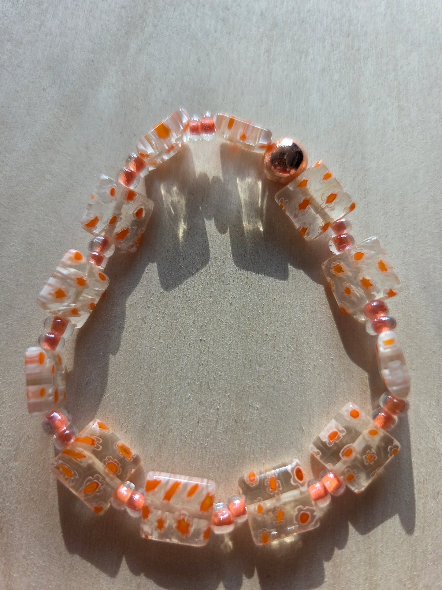 Armbänder Glasperlen mit Anhänger und Quaste