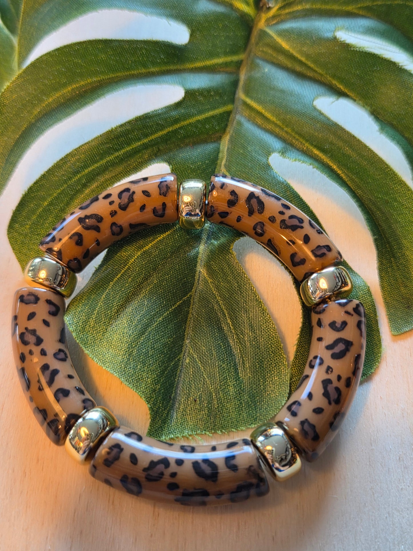 Armband Mit Leopard Perlen