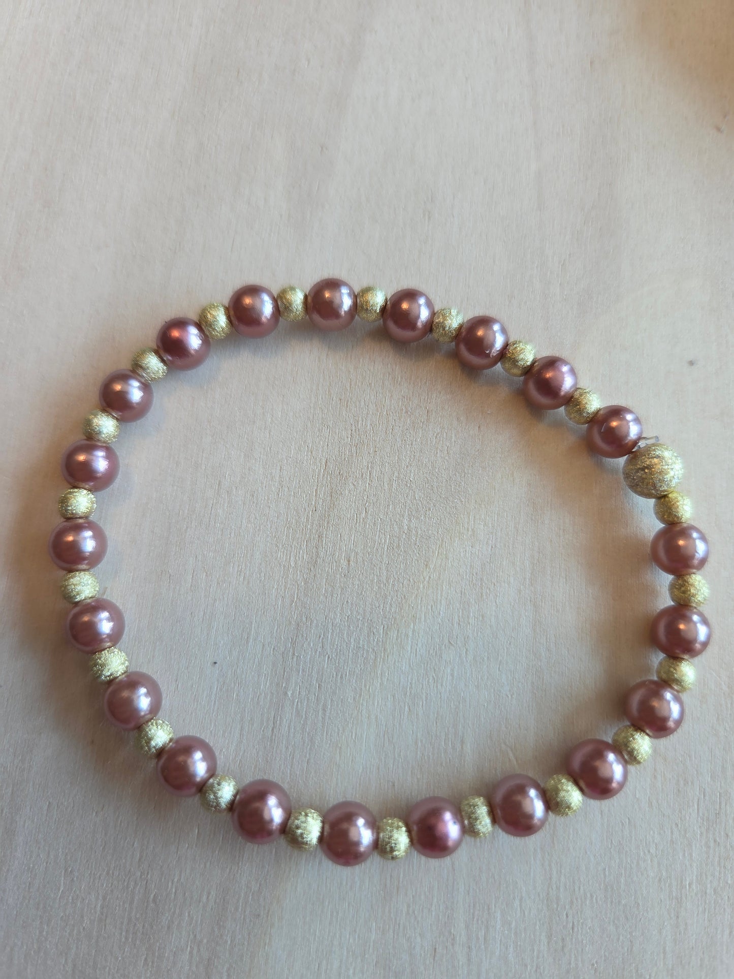 Armbänder Perlen braun 3 er Set