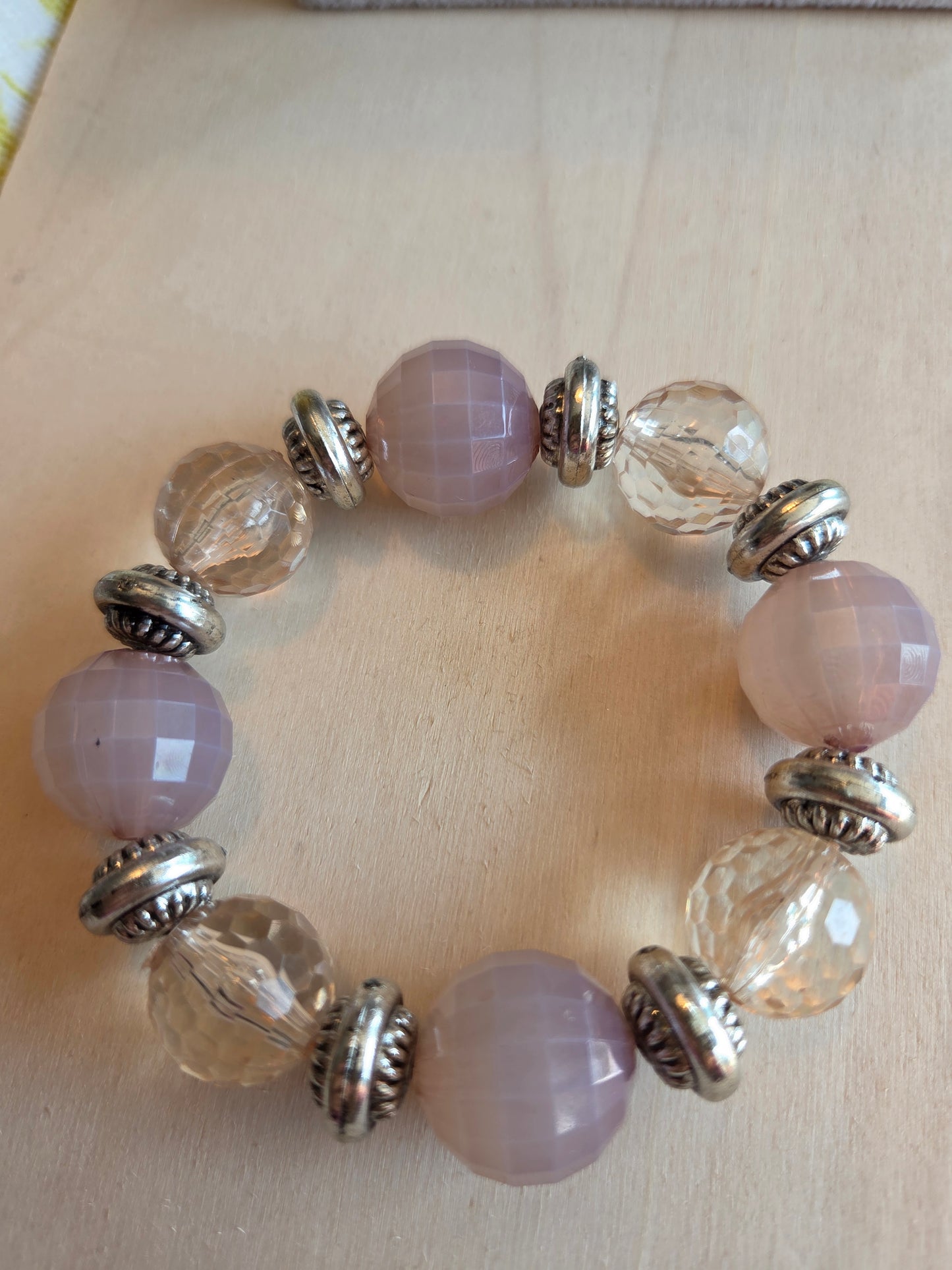 Armbänder Perlen Rose 3 er Set