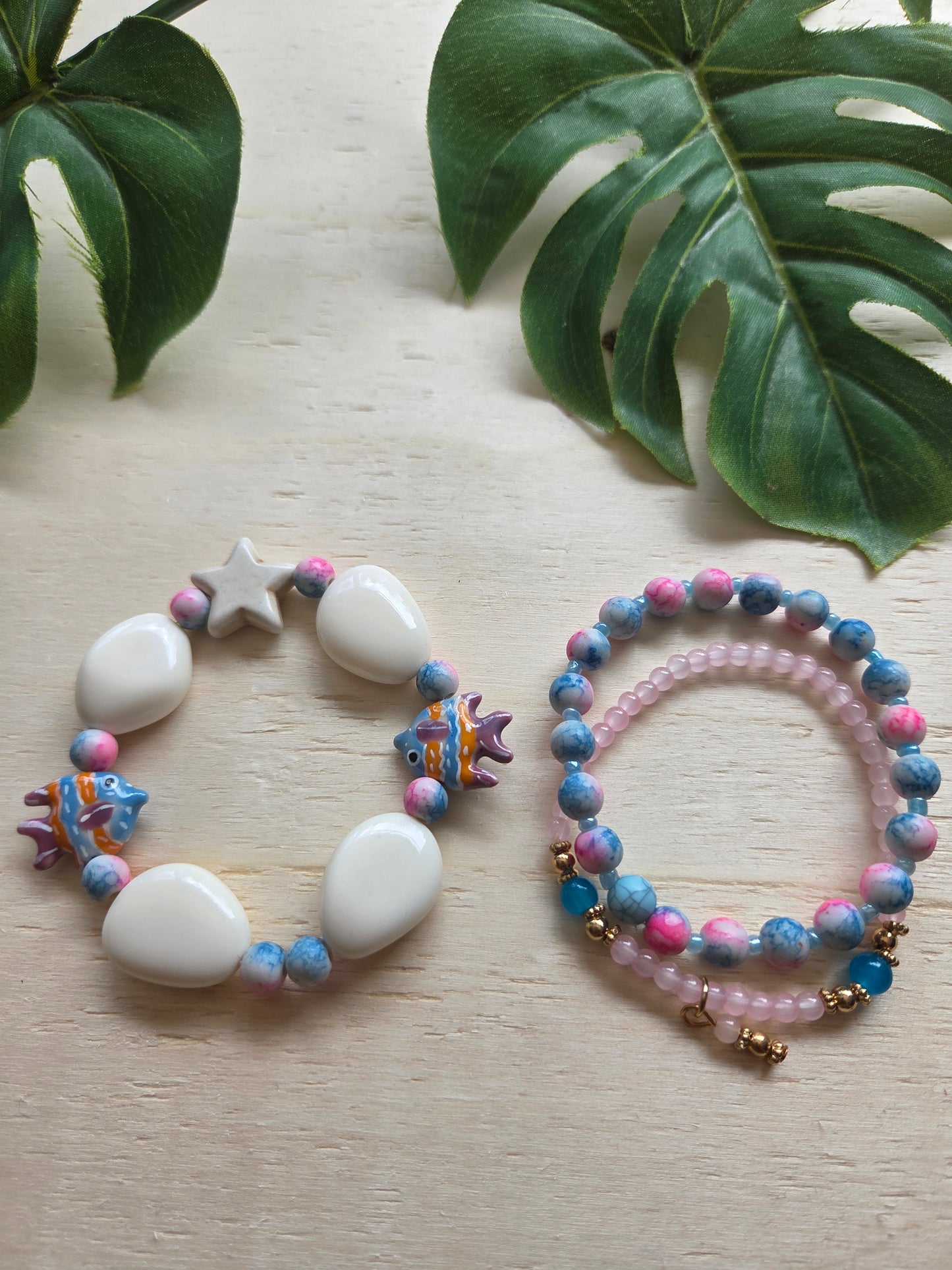 Armbänder mit Fischen 3er-Set