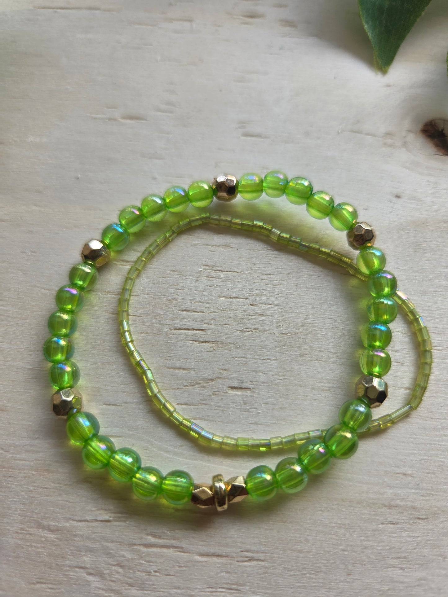 Armbänder grün mit AH Ananas 3er-Set