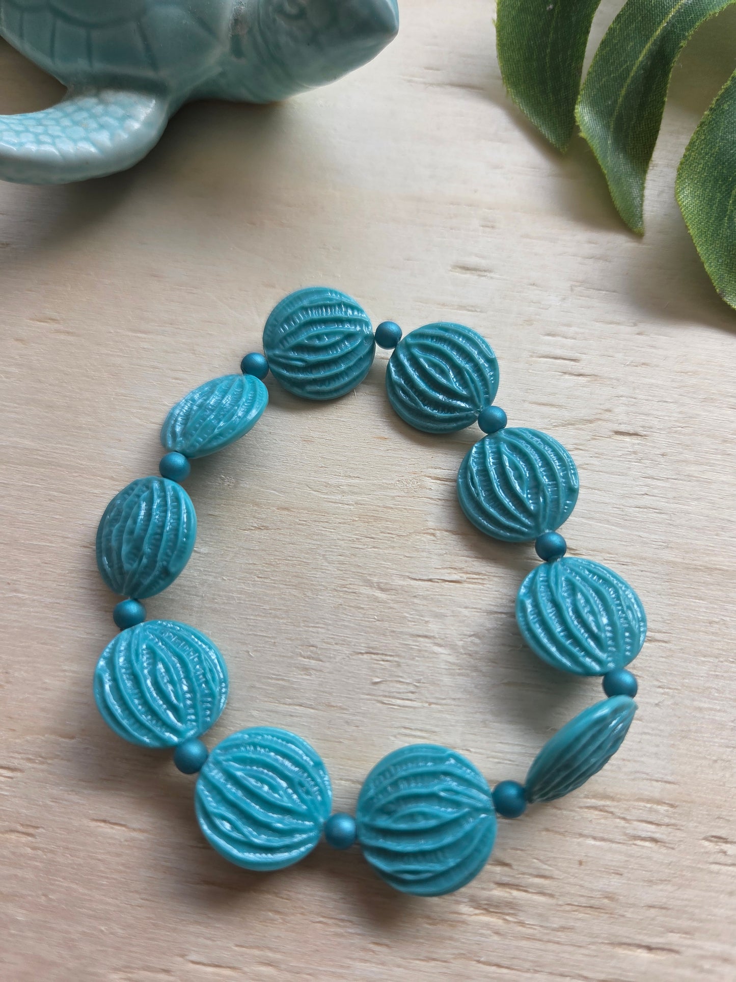 Armbänder blau mit AH Schildkröte 4er-Set