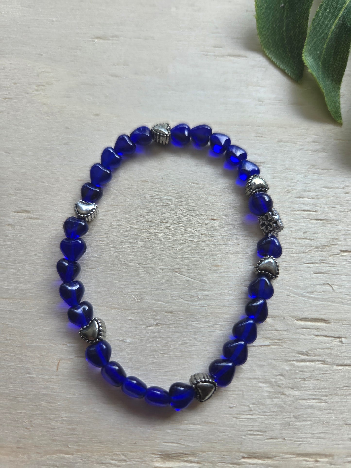 Armbänder Perle sehendes Auge blau 4er-Set