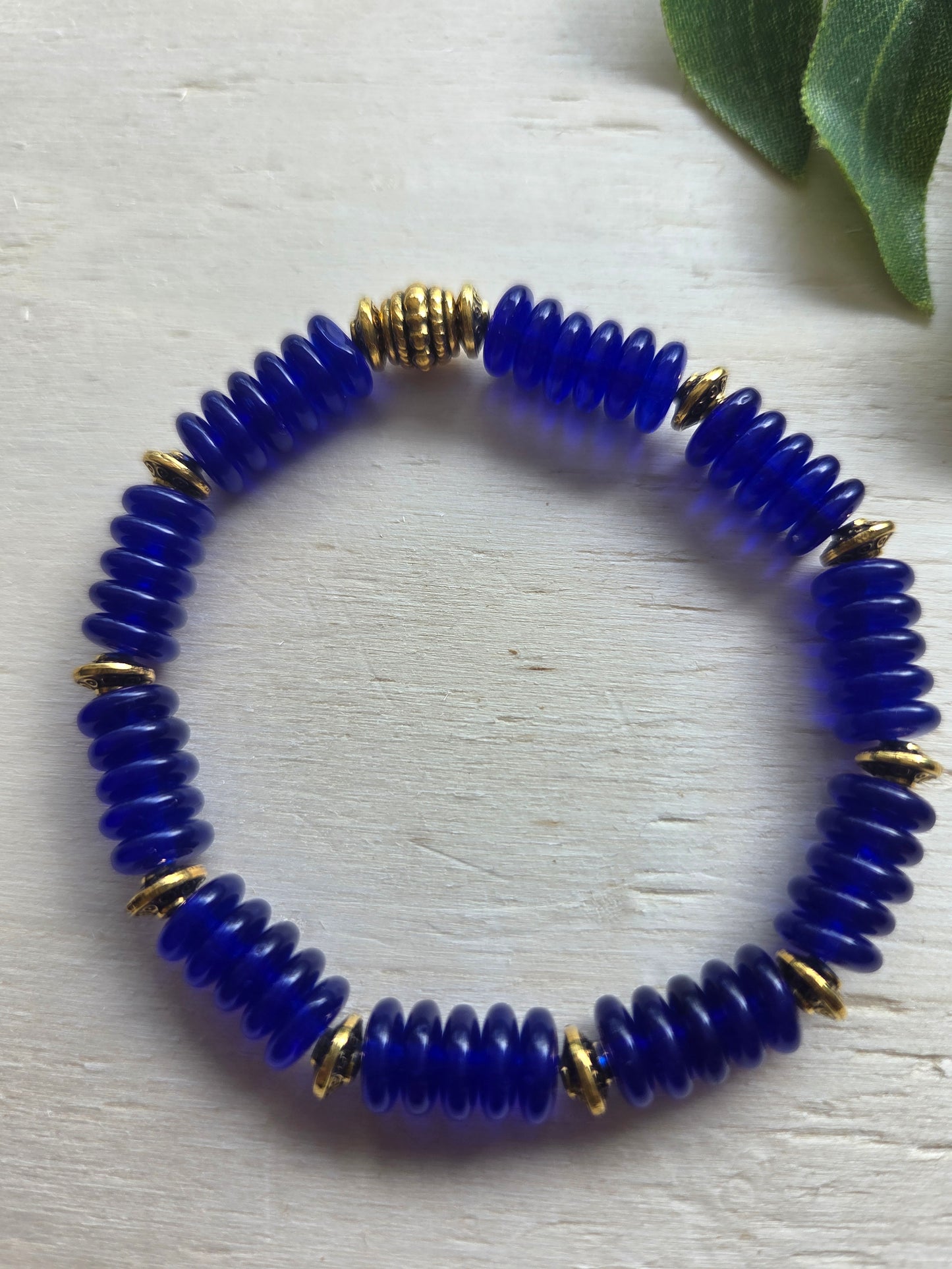 Armbänder sehendes Auge Perlen 3er-Set blau