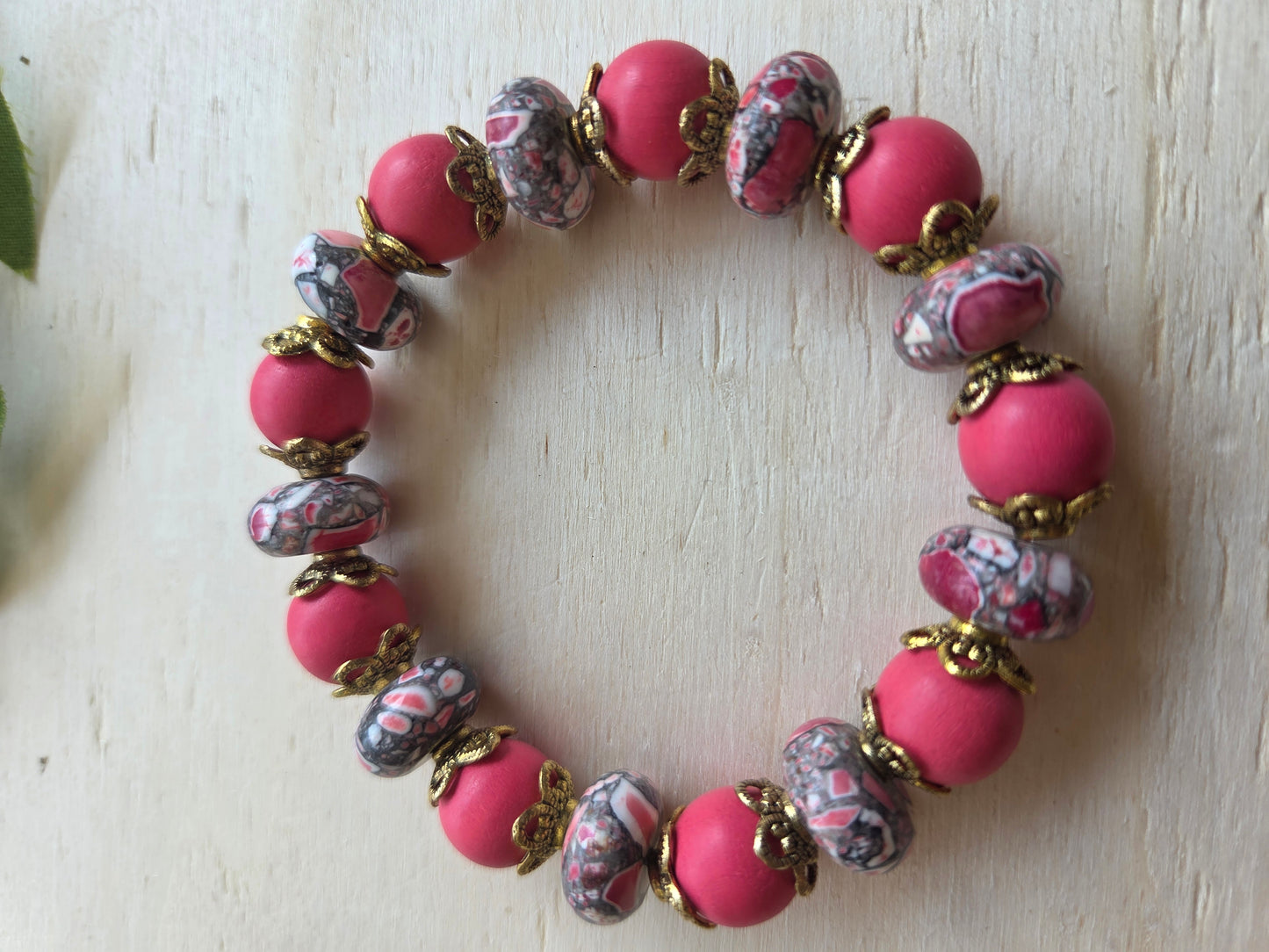 Armbänder Rot schöne Steine mit AH Lebensbaum3er-Set