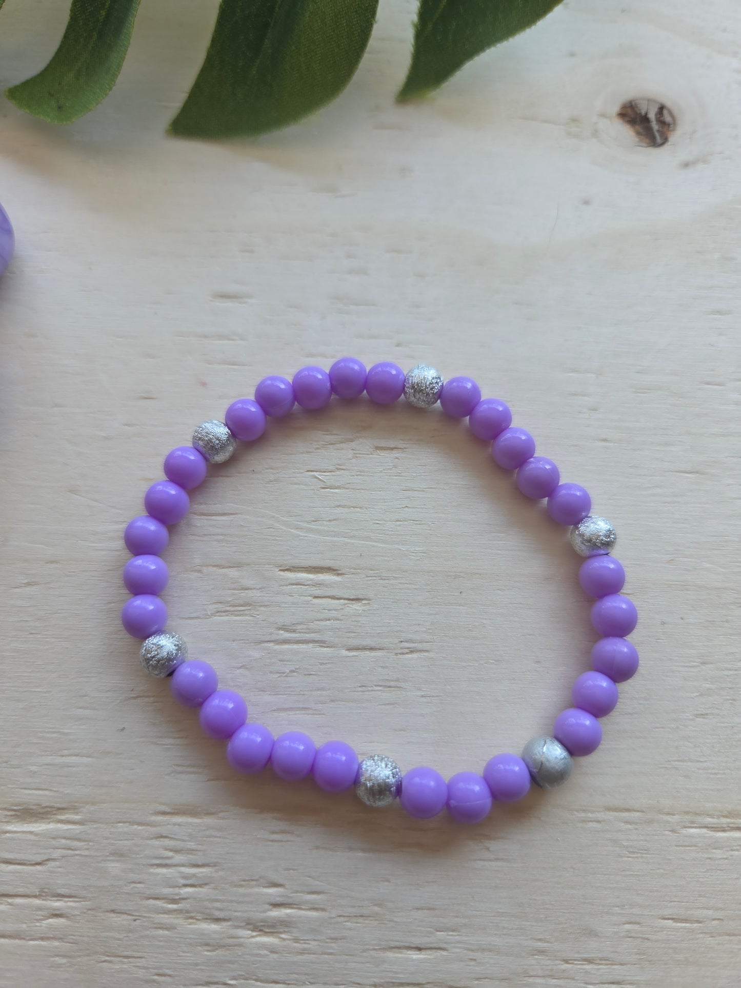 Armbänder Lila Big Perlen 3er-Set