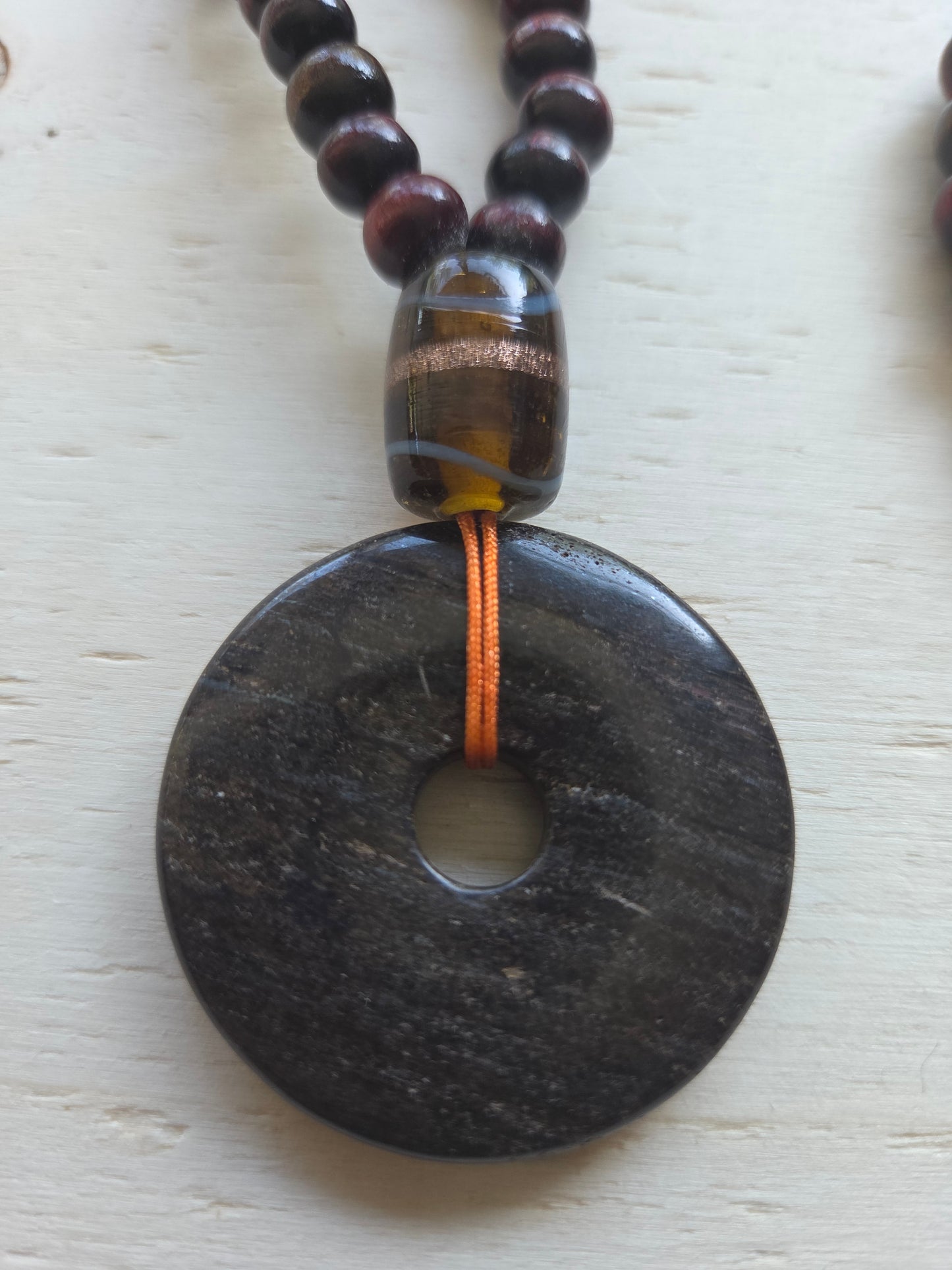 Halskette mit Donut Tigerauge