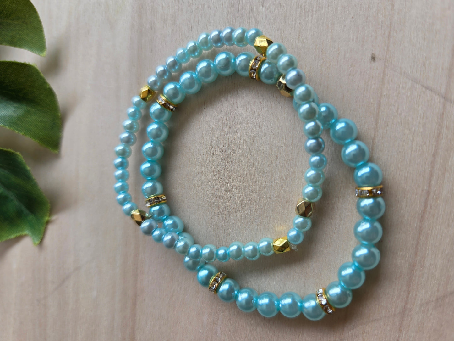 Armbänder mit Flamingo hellblau 3er-Set