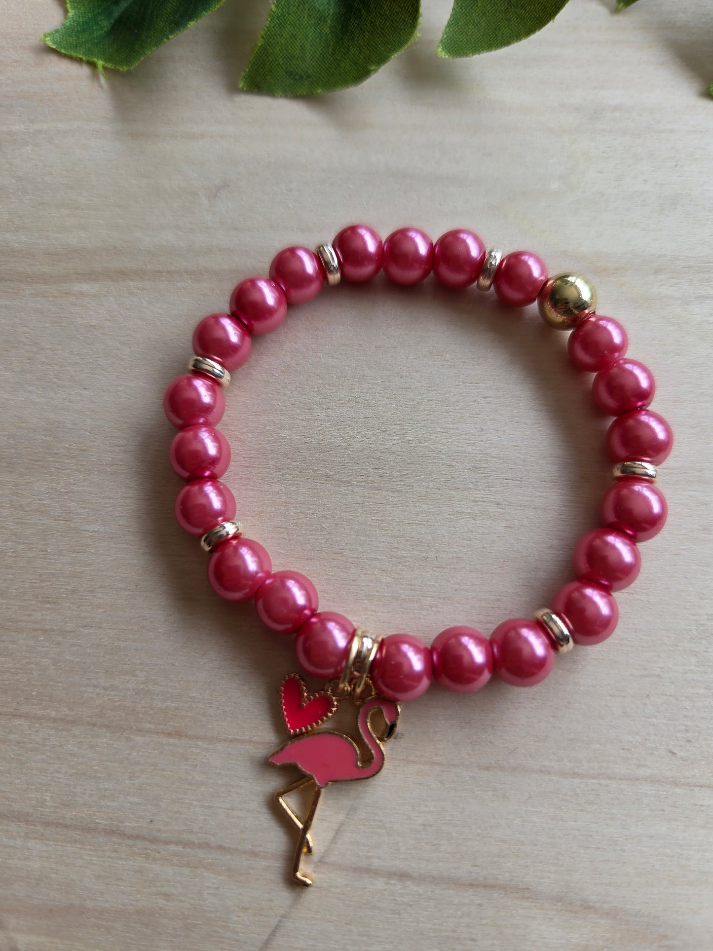 Armbänder mit Flamingo Rosa 3er-Set