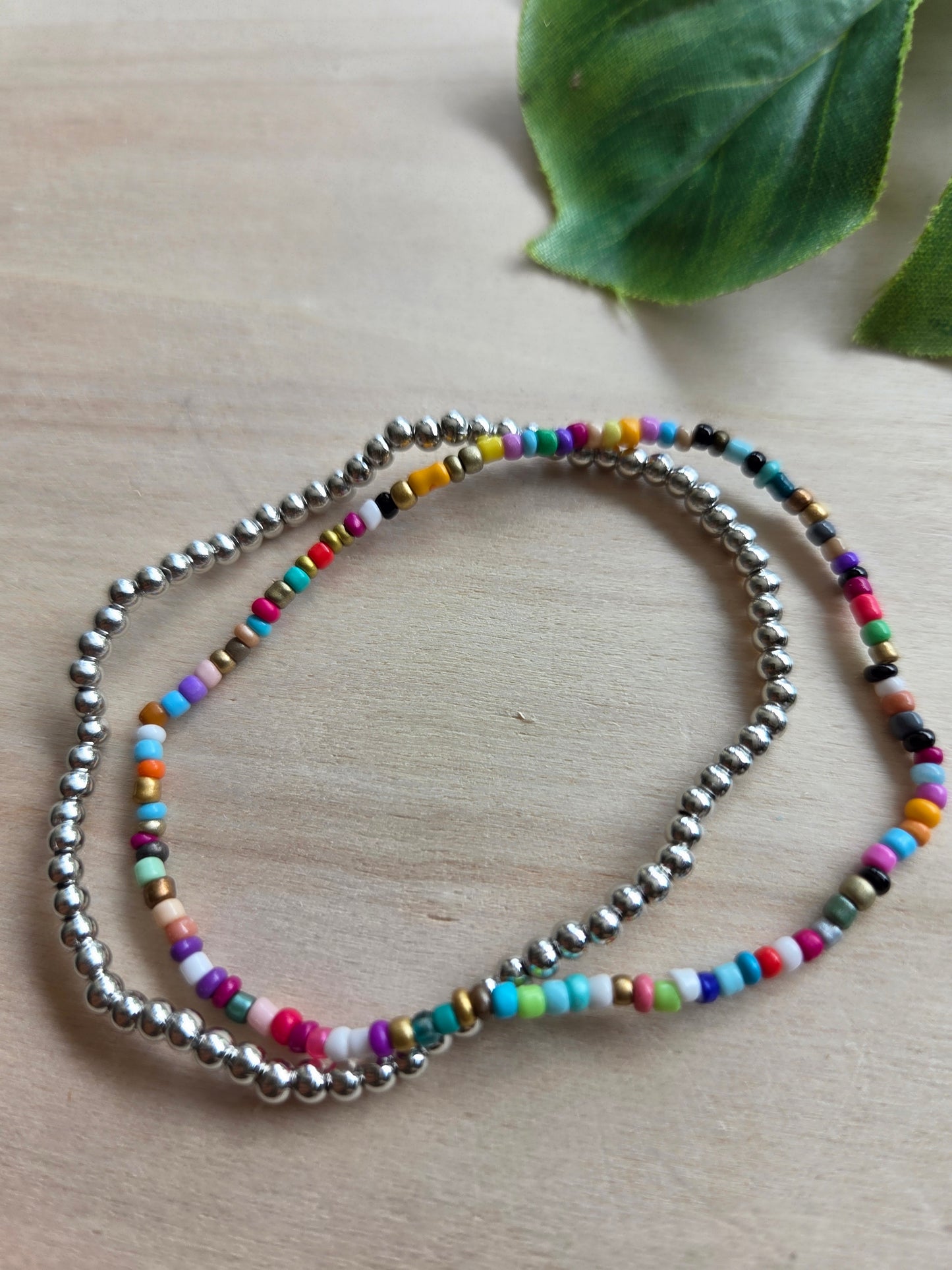 Armbänder Dschungel grün /bunt 3er-Set