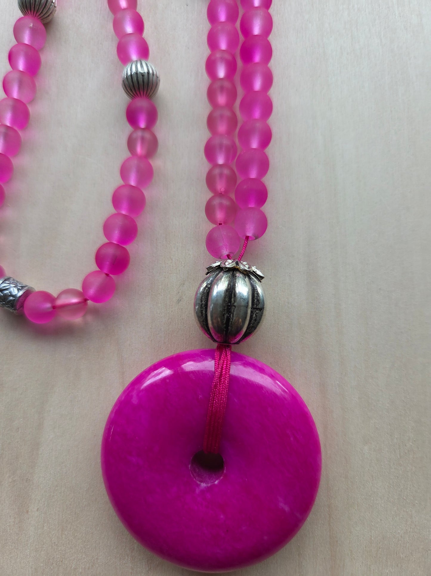 Halskette mit Donut Pink