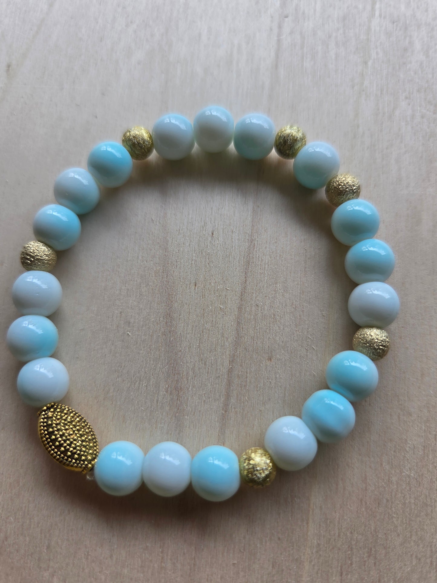 Armbänder mit AH Flamingo hellblau 3er- Set