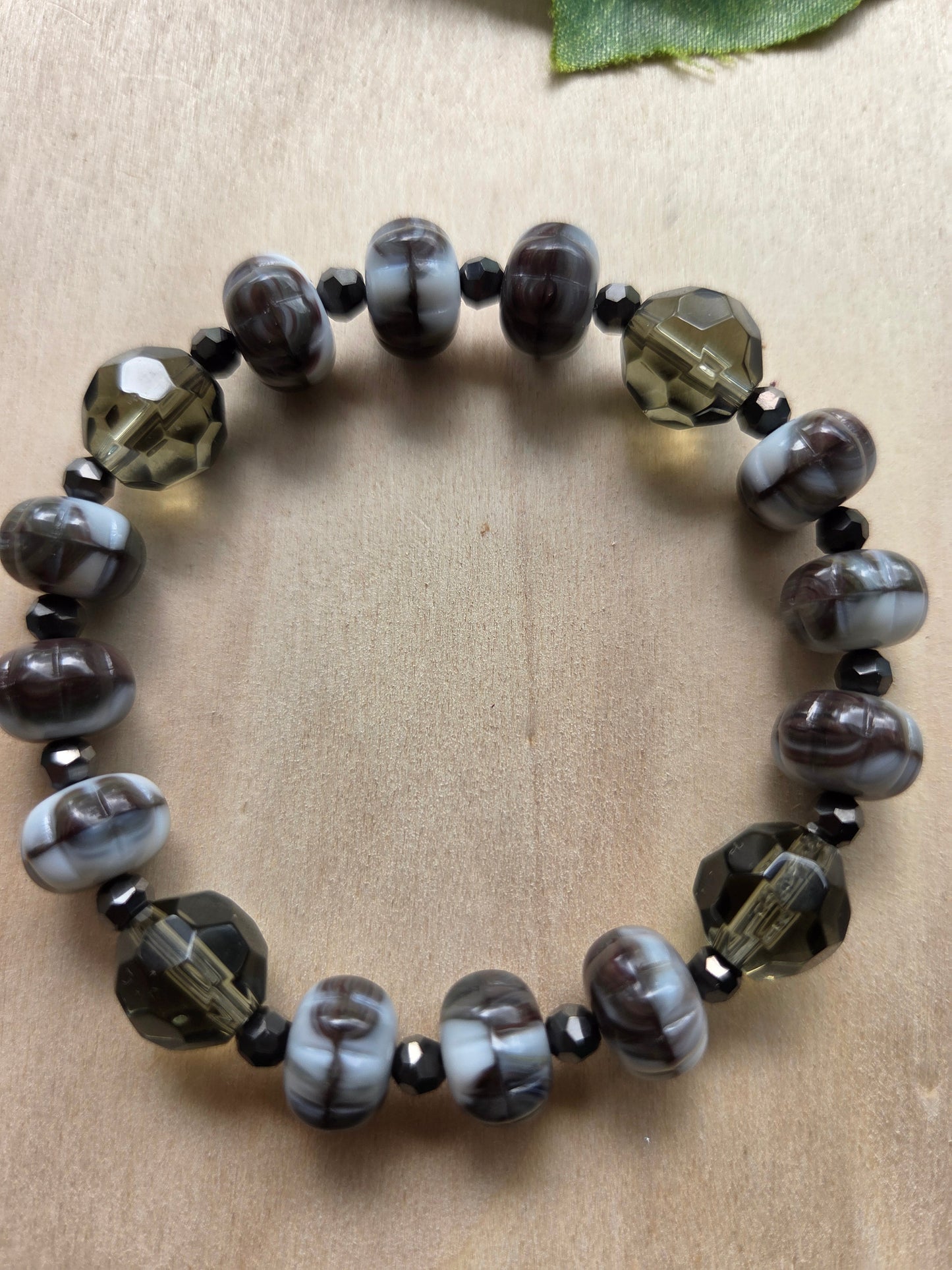 Armbänder Grau Perlen 4er-Set