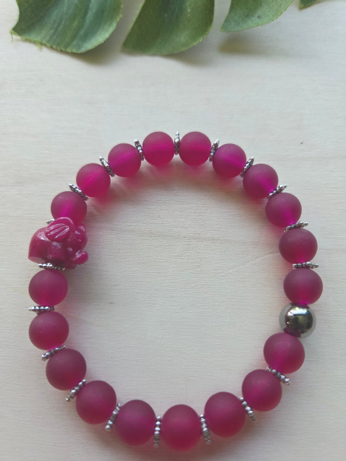 Armbänder mit Elefanten 3er-Set Pink