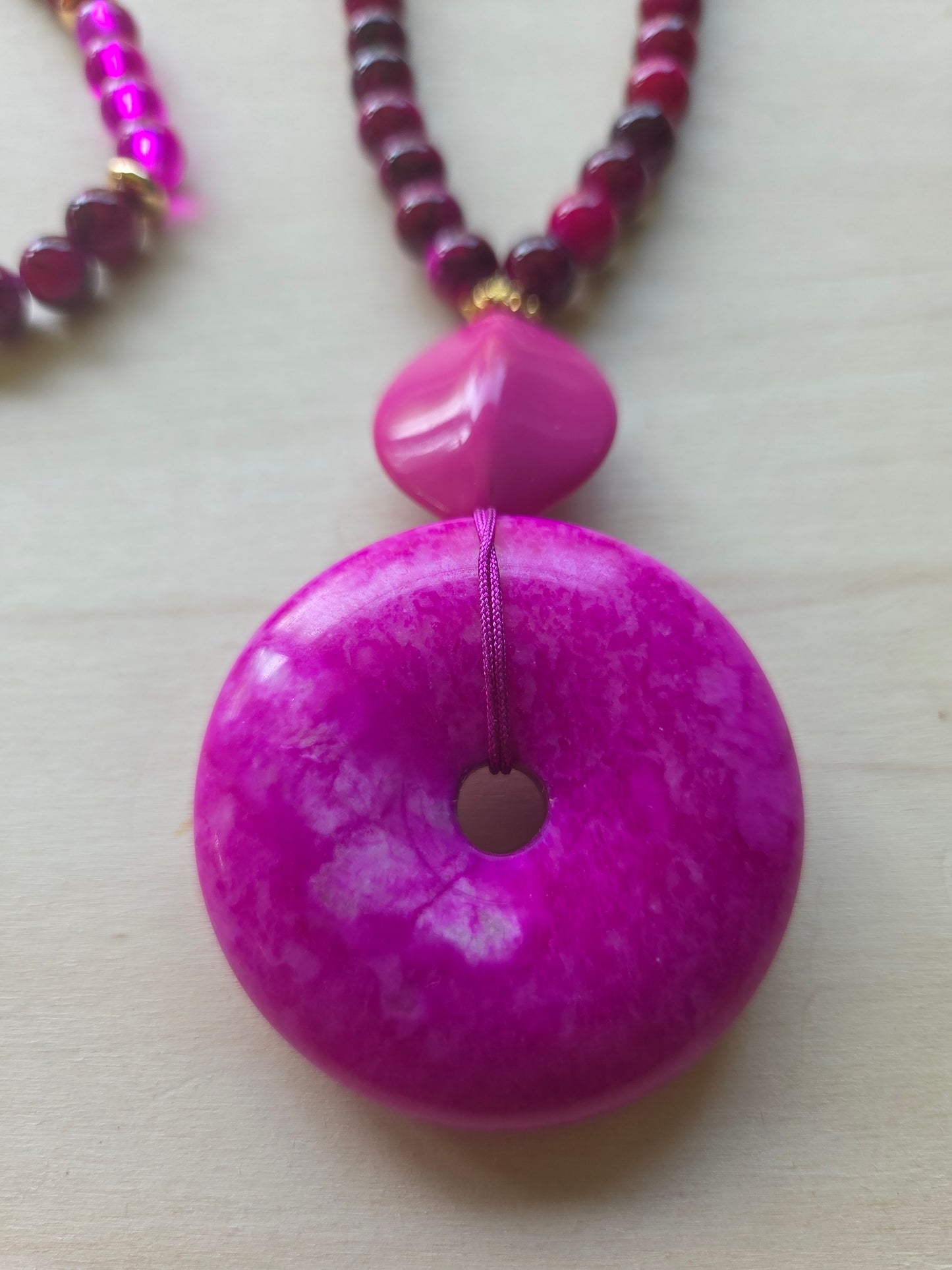 Halskette Donut Pink