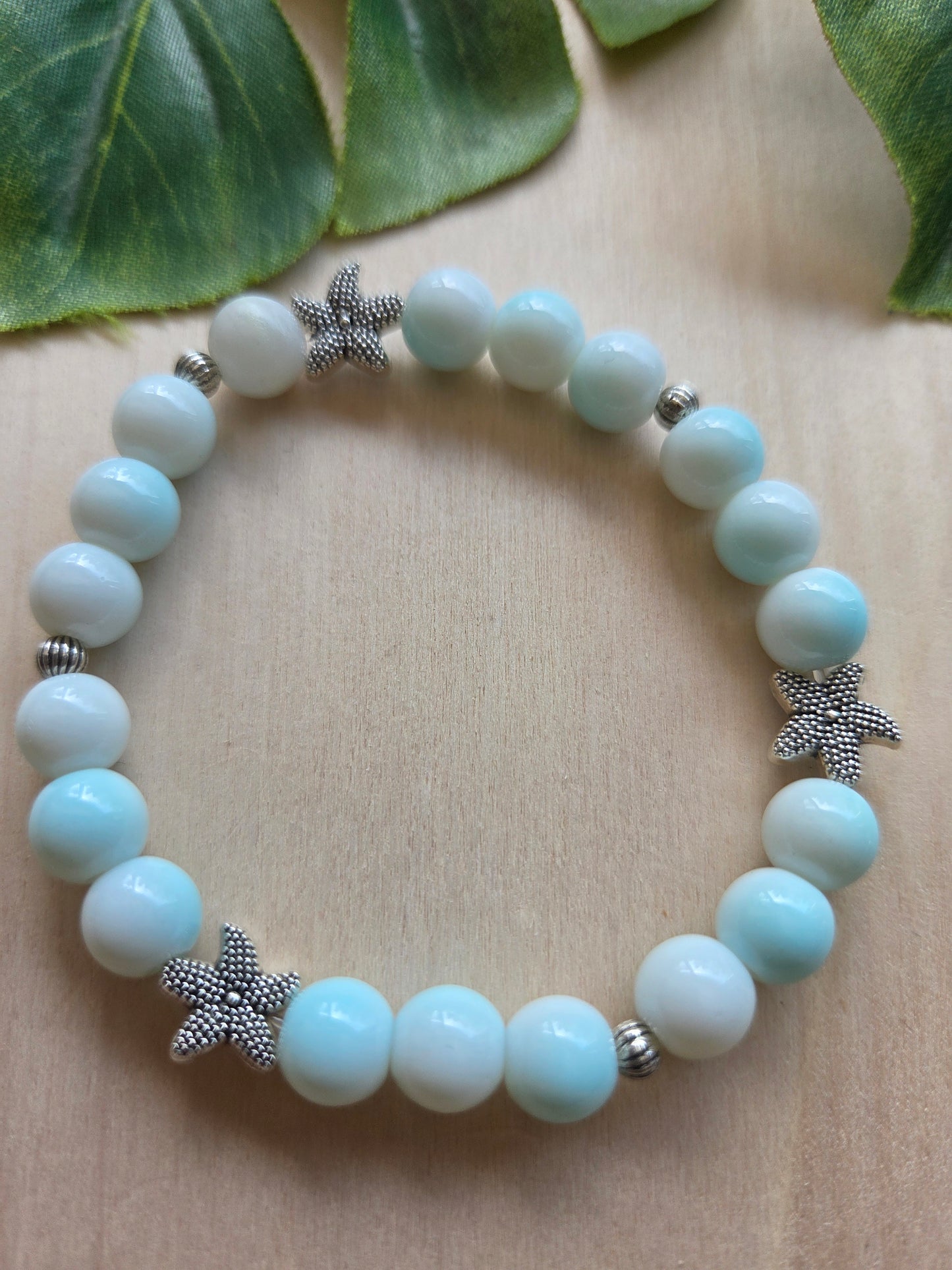 Armbänder weiß/blau mit AH Schildkröte